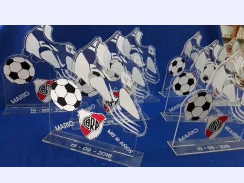 Souvenir Futbol Acrilico River X 20 Unidades